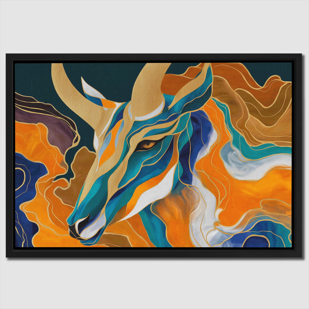 Golden Goat - Luxury Wall Art