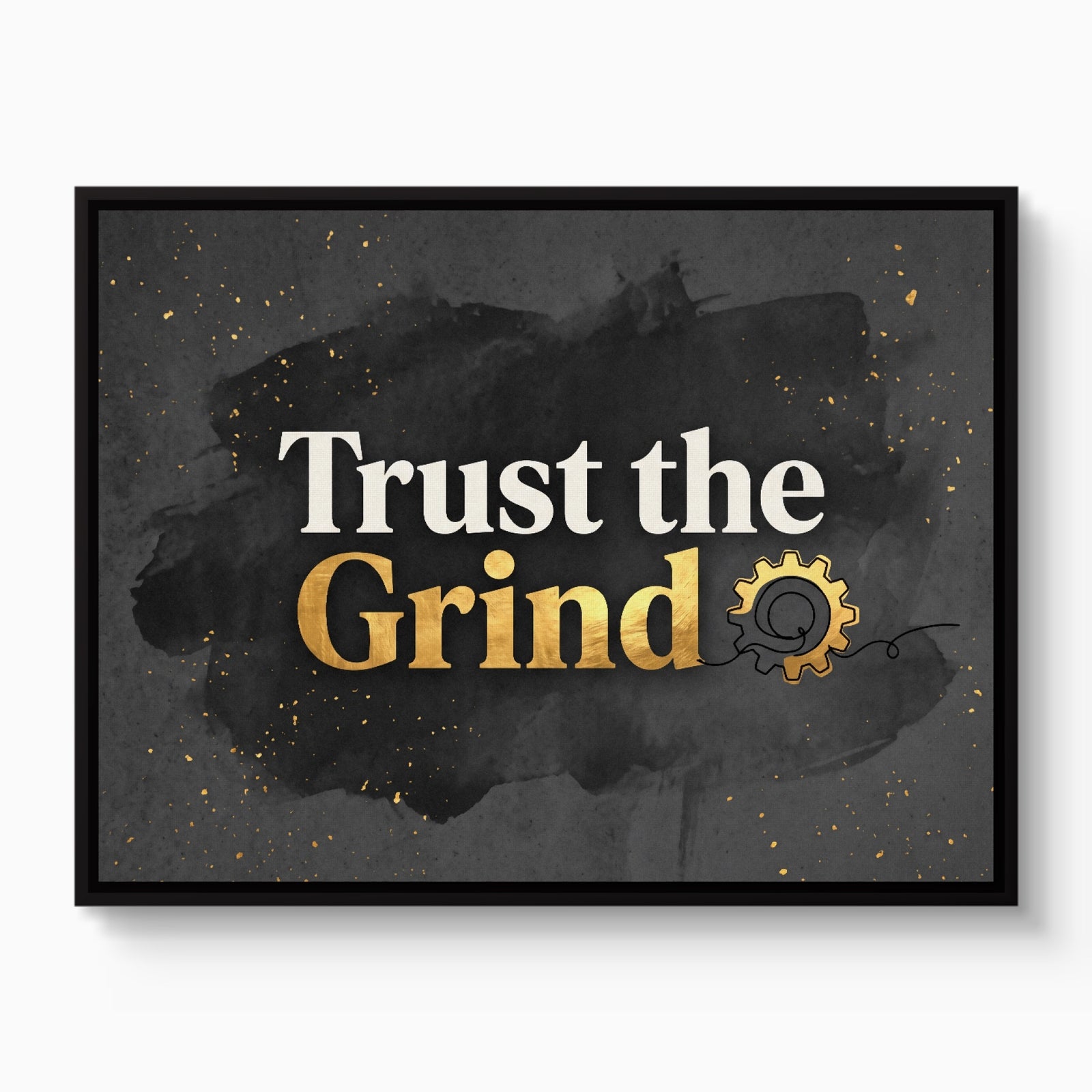 Golden Grind Gear — golden grind gear white studio framed black