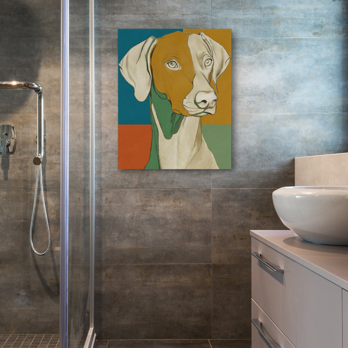 Golden Hour Companion - Luxury Wall Art