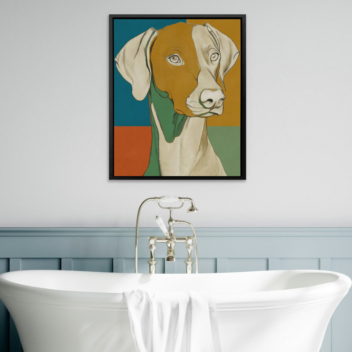 Golden Hour Companion - Luxury Wall Art