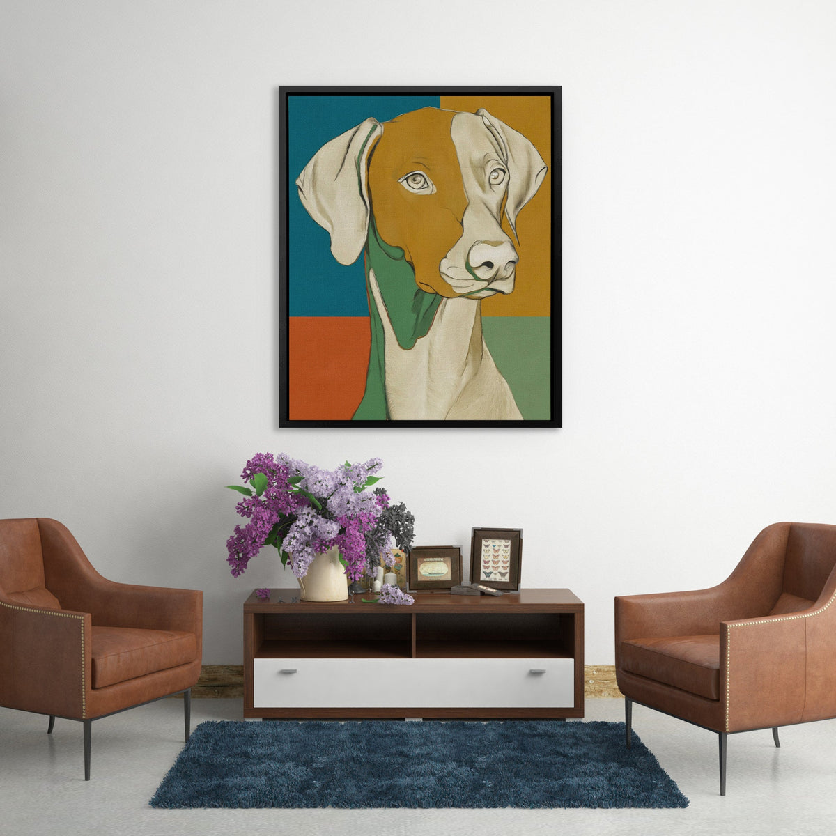 Golden Hour Companion - Luxury Wall Art