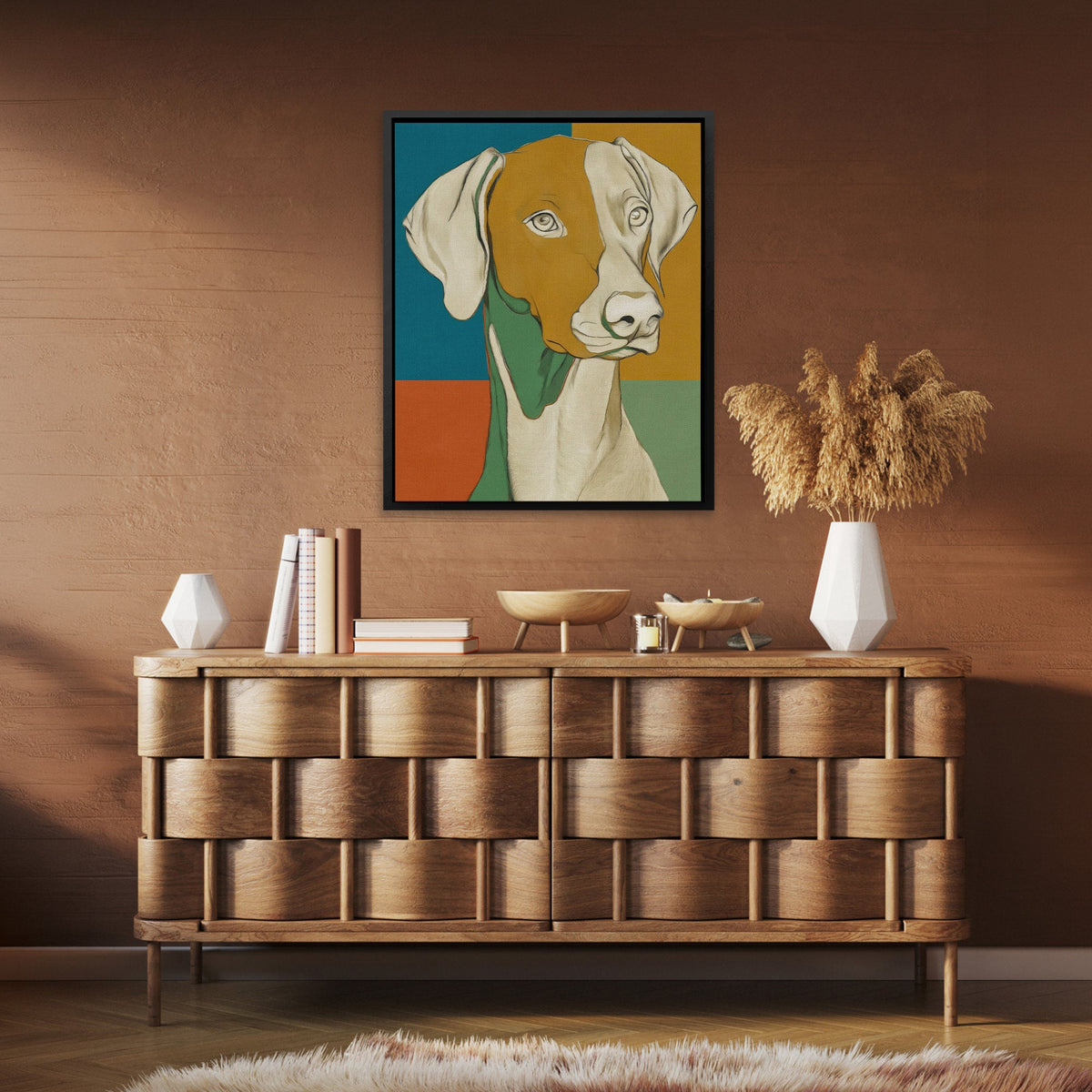 Golden Hour Companion - Luxury Wall Art