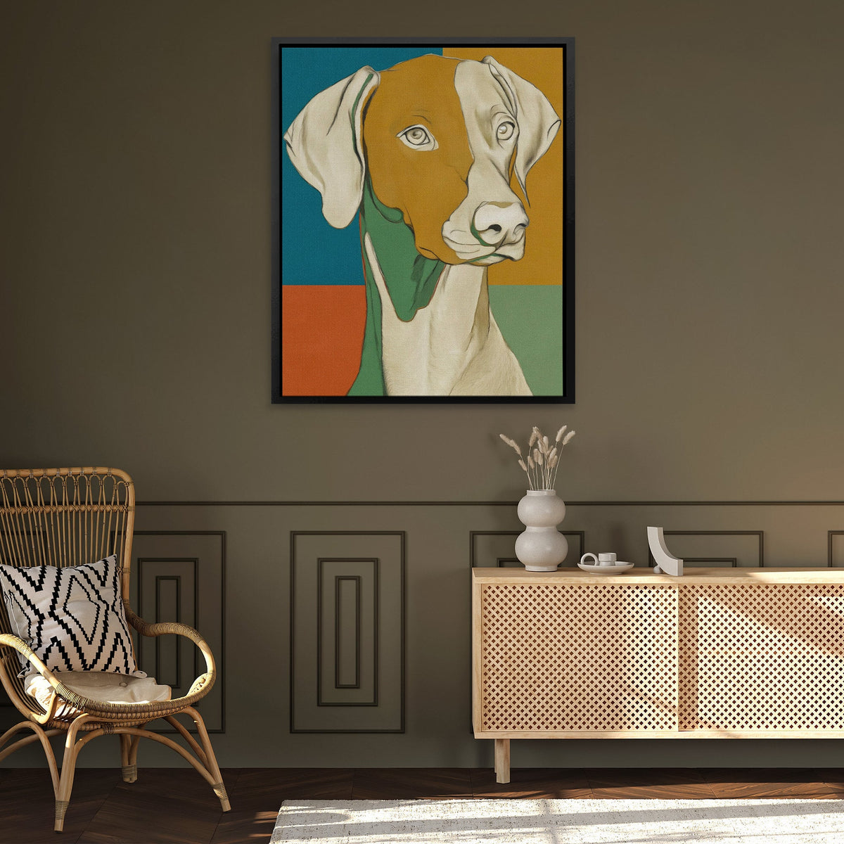 Golden Hour Companion - Luxury Wall Art