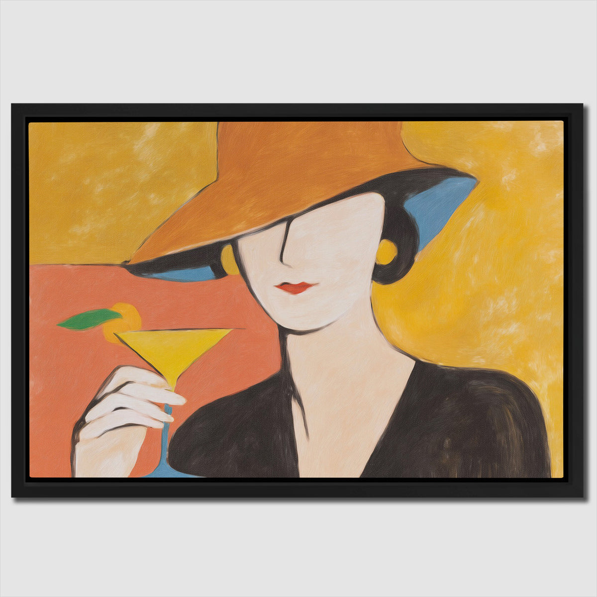 Golden Hour Martini - Luxury Wall Art