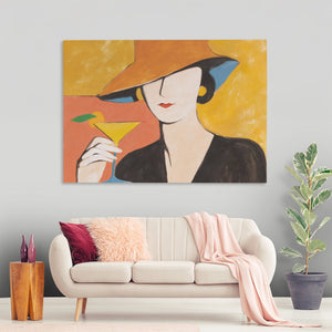 Golden Hour Martini - Luxury Wall Art