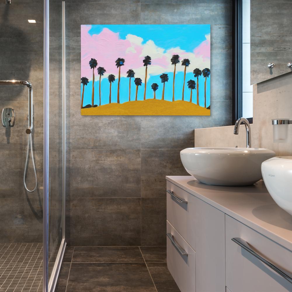 Golden Hour Palms - Luxury Wall Art