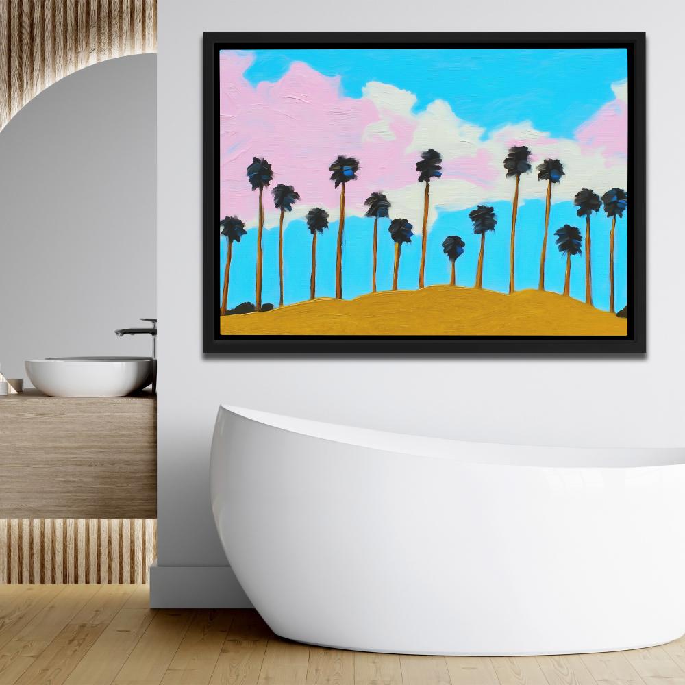 Golden Hour Palms - Luxury Wall Art