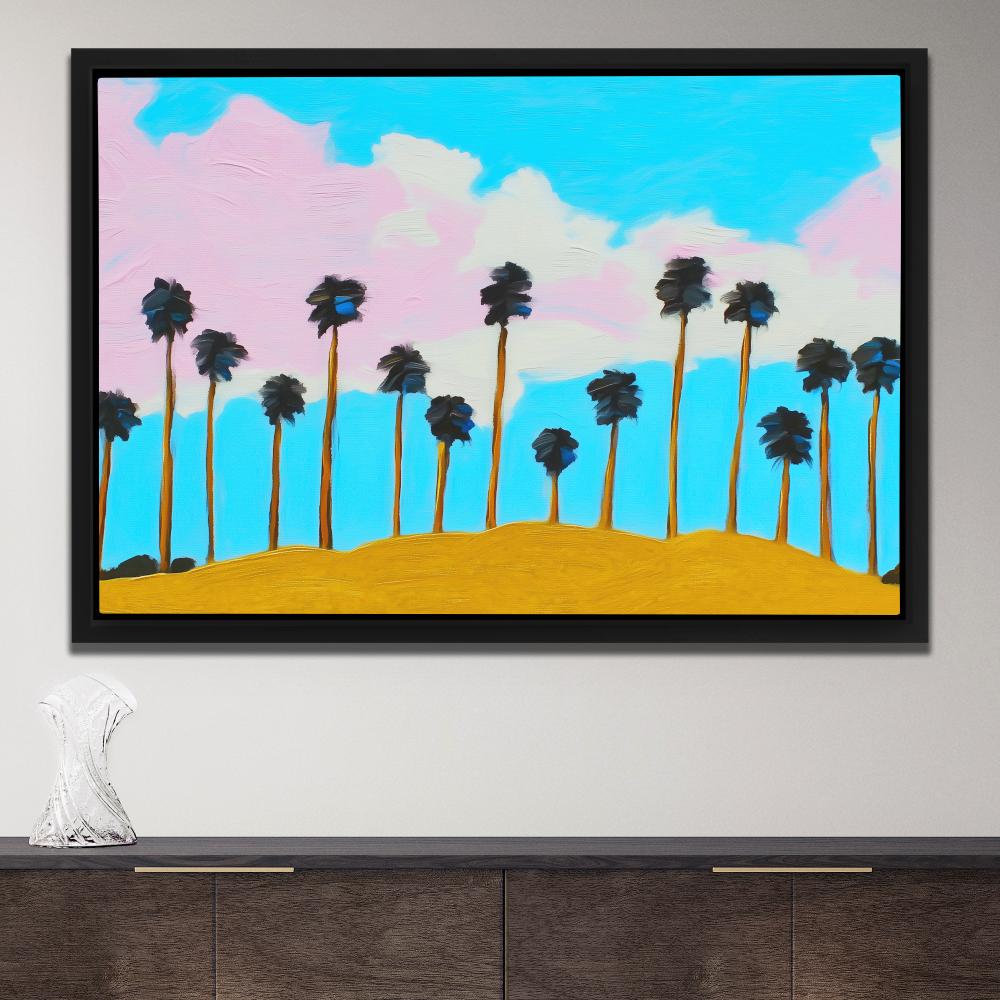 Golden Hour Palms - Luxury Wall Art
