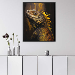 Golden Iguana - Luxury Wall Art