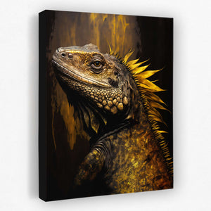 Golden Iguana - Luxury Wall Art