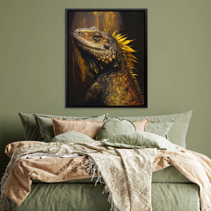 Golden Iguana - Luxury Wall Art