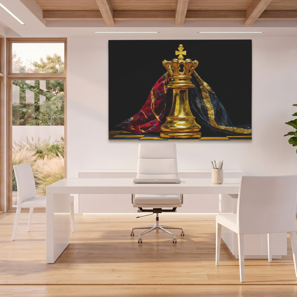 Golden King Enthroned — Golden King Enthroned Beach House Office Land 43