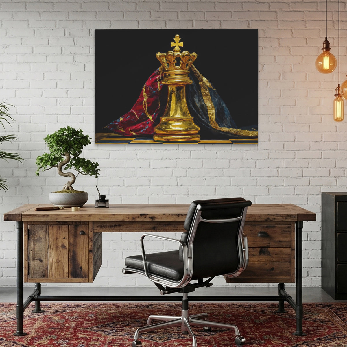 Golden King Enthroned — Golden King Enthroned Bonsai Office Land 91