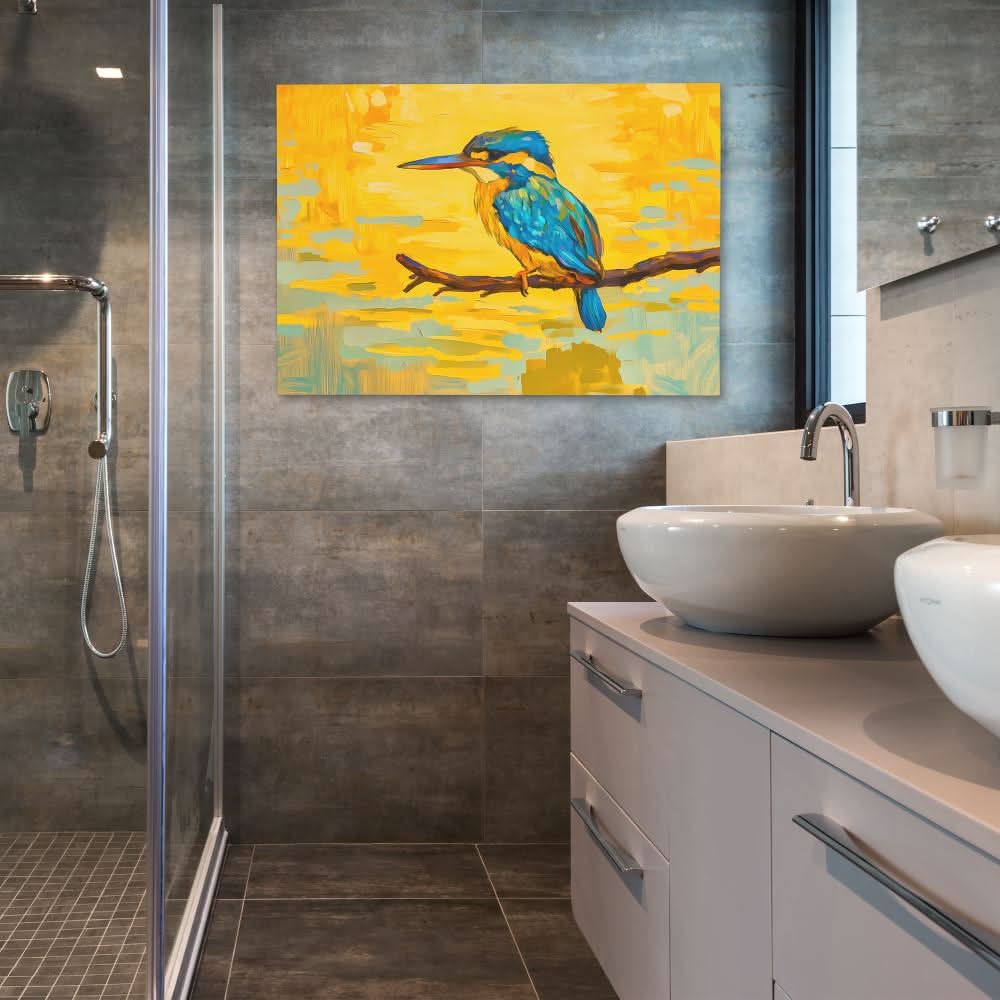 Golden Kingfisher - Luxury Wall Art