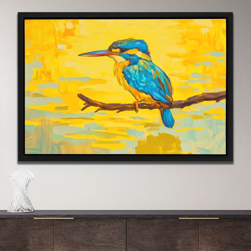 Golden Kingfisher - Luxury Wall Art