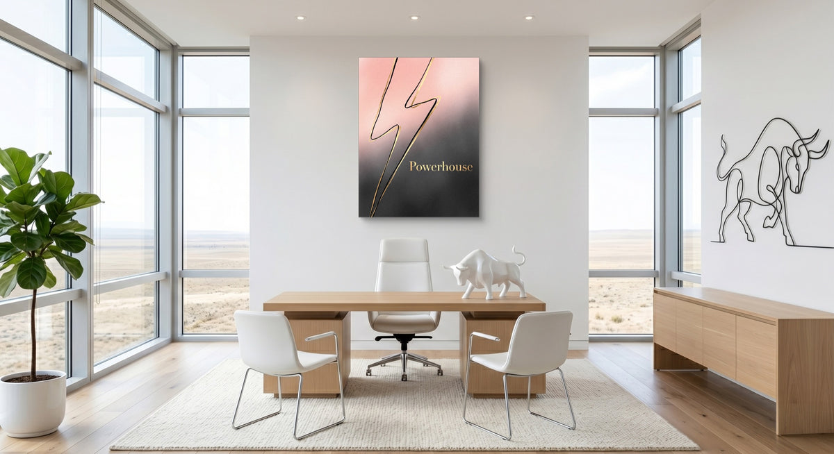 Golden Lightning Powerhouse — golden lightning powerhouse office space with furniture 1port flush print