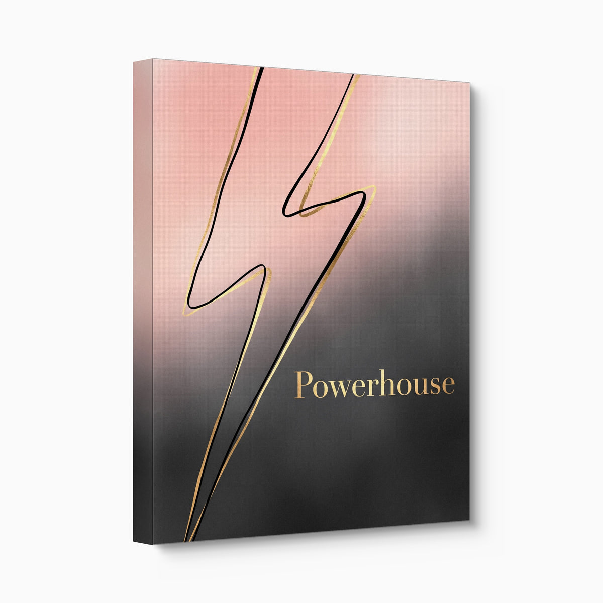 Golden Lightning Powerhouse — golden lightning powerhouse angled flush print