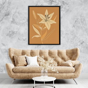 Golden Lily Grace - Luxury Wall Art