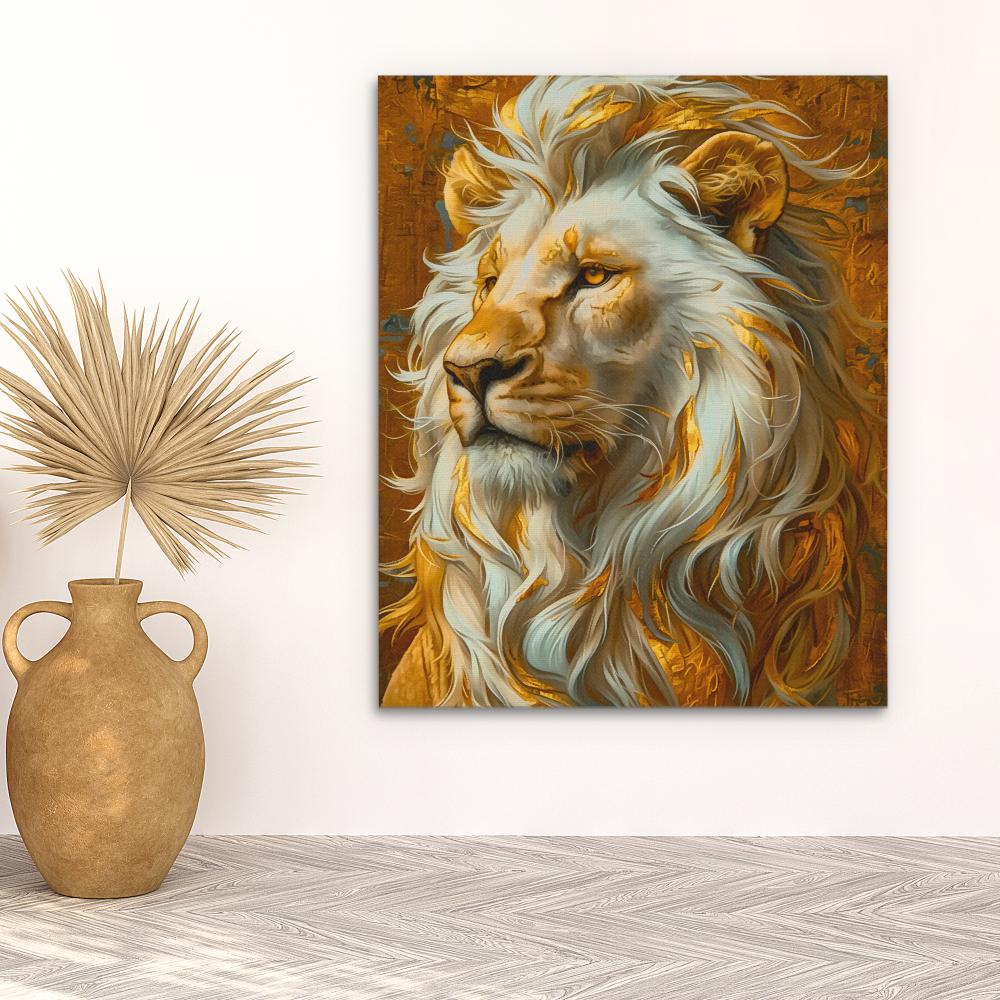 Golden Mane - Luxury Wall Art