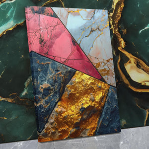 Golden Marbled Veins - Luxury Wall Art