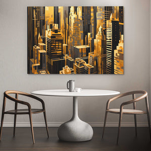 Golden Maze - Luxury Wall Art