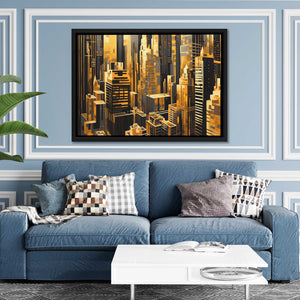 Golden Maze - Luxury Wall Art