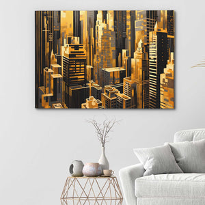 Golden Maze - Luxury Wall Art