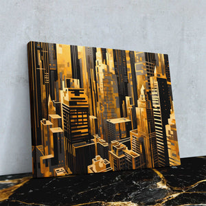 Golden Maze - Luxury Wall Art