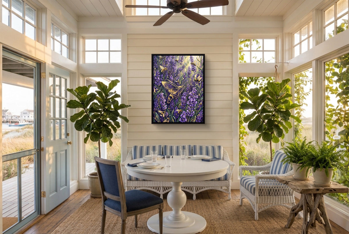 Golden Moth Lavender — golden moth lavender sunroom with furniture 1port framed black