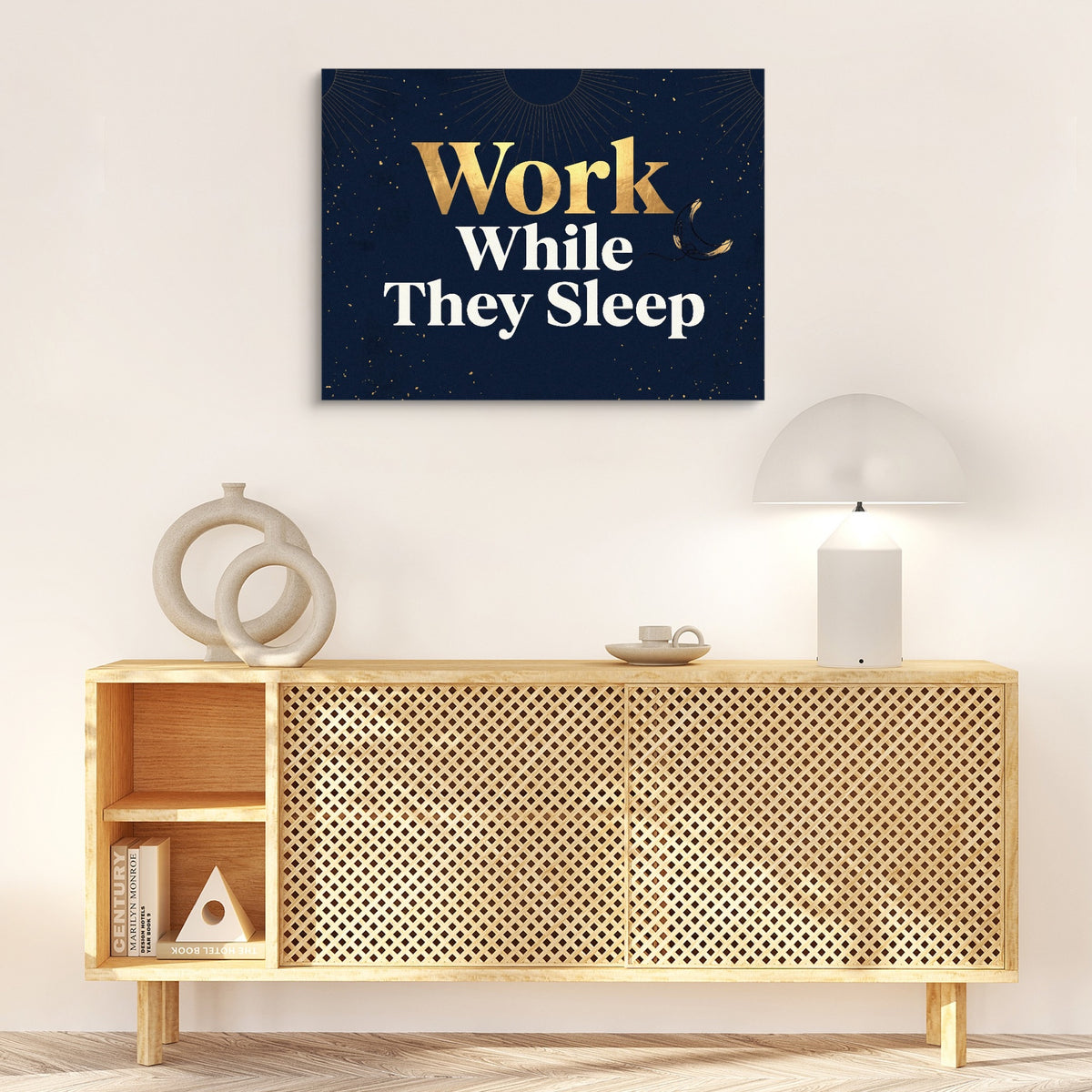 Golden Night Work — golden night work sq hallway desk light lux 1land flush print