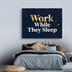 Golden Night Work — golden night work sq land comfortable bedroom 1land flush print