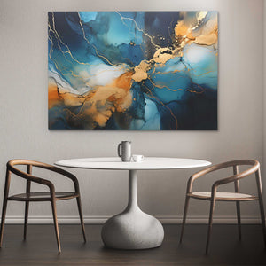 Golden Noir Echo - Luxury Wall Art