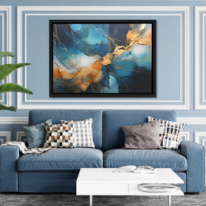 Golden Noir Echo - Luxury Wall Art