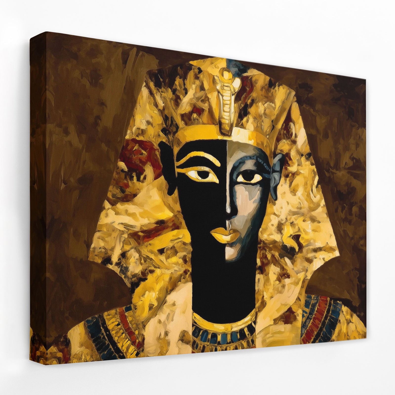 Golden Pharaoh Portrait - Luxury Wall Art