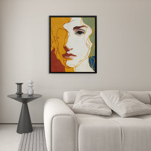 Golden Profile Meditation - Luxury Wall Art