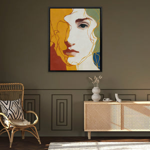 Golden Profile Meditation - Luxury Wall Art