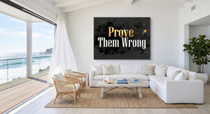 Golden Prove Wrong — golden prove wrong beachside villa 1land flush print