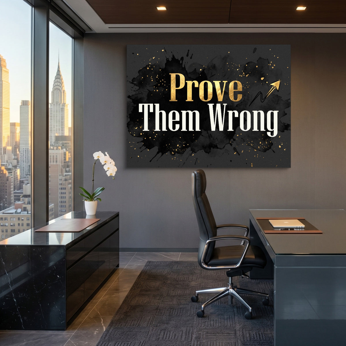 Golden Prove Wrong — golden prove wrong sq office view 1land flush print