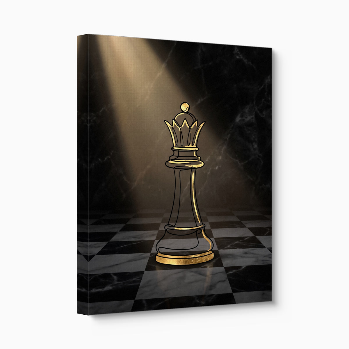 Golden Queen Spotlight — golden queen spotlight angled flush print