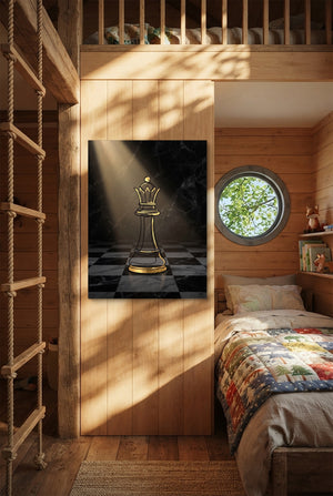 Golden Queen Spotlight — golden queen spotlight p bedroom with loft area 1port flush print