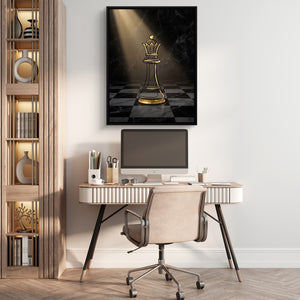 Golden Queen Spotlight — golden queen spotlight sq beige office 1port framed black