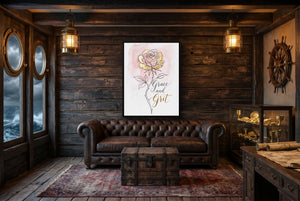 Golden Rose Grace — golden rose grace small cabin interior view 1port framed black