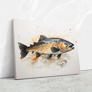 Golden Salmon - Luxury Wall Art