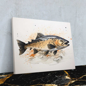 Golden Salmon - Luxury Wall Art