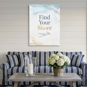 Golden Seagull Shore — golden seagull shore sq striped couch 1port flush print