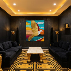 Golden Seagull Soaring — Golden Seagull Soaring Egyptian Room Port 21