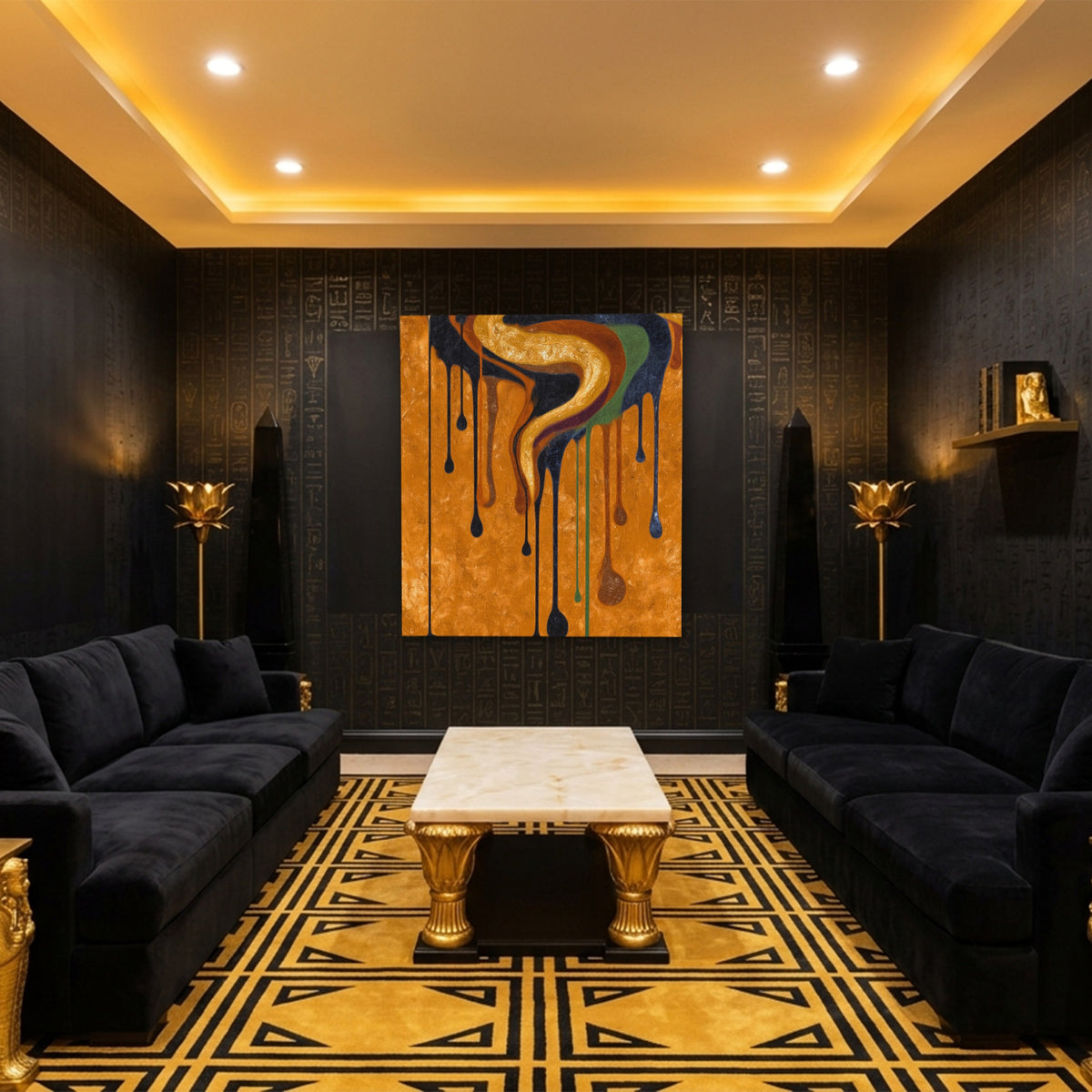 Golden Serpent Dripping — Golden Serpent Dripping Egyptian Room Port 22