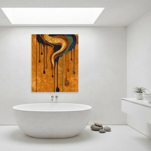 Golden Serpent Dripping — Golden Serpent Dripping Minimalist Bathroom Port 58