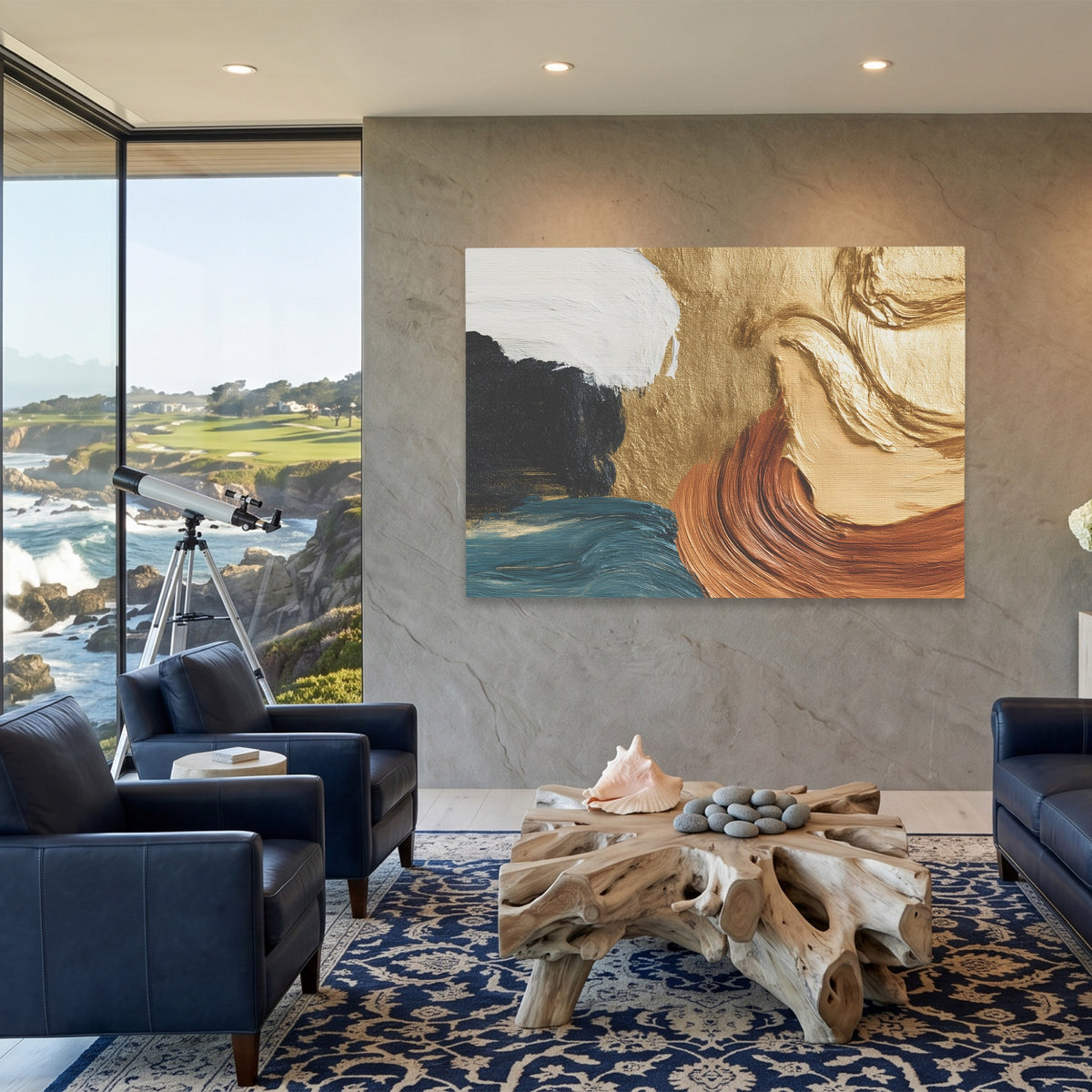 Golden Silhouette Wave — Golden Silhouette Wave Coastal Views Land 150