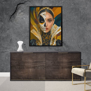 Golden Skull Crown - Luxury Wall Art
